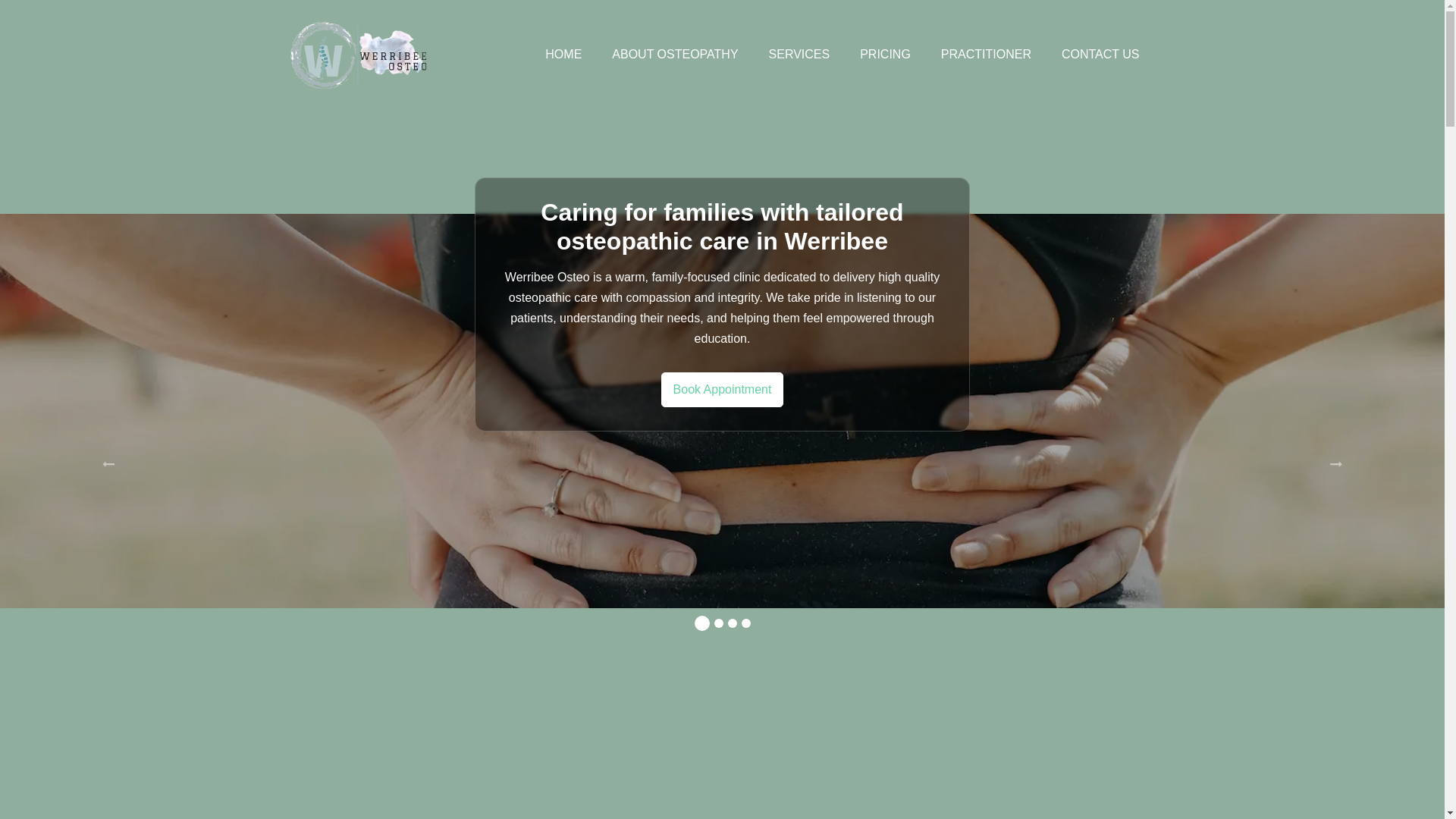 website screenshot of https://osteo-werribee.pages.dev/