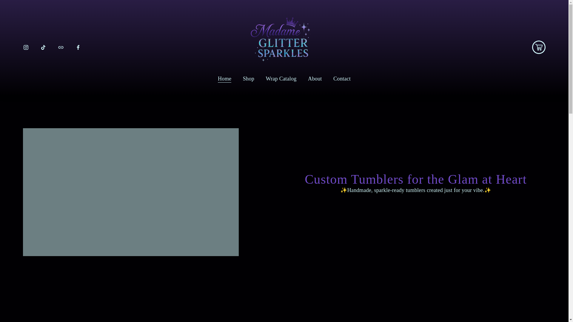 website screenshot of https://madameglittersparkle.com/