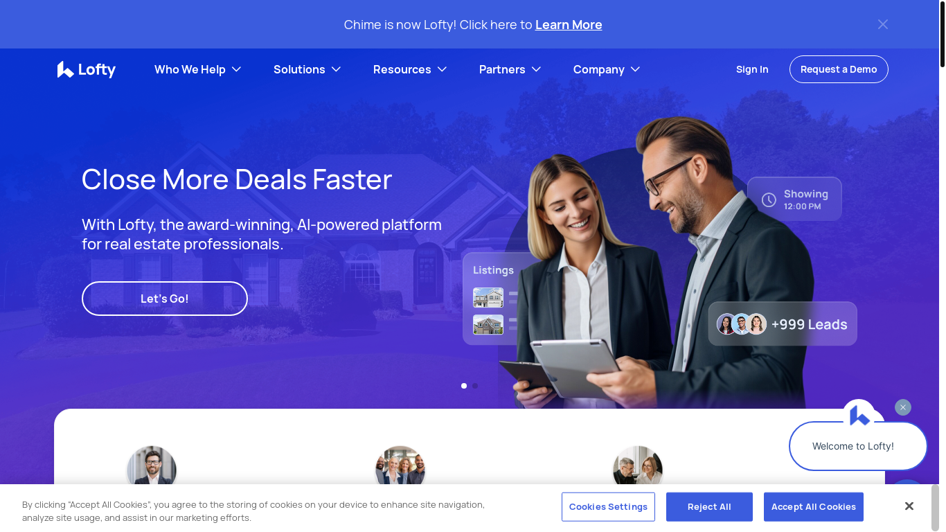 website screenshot of https://chevalierhorseproperties.com/