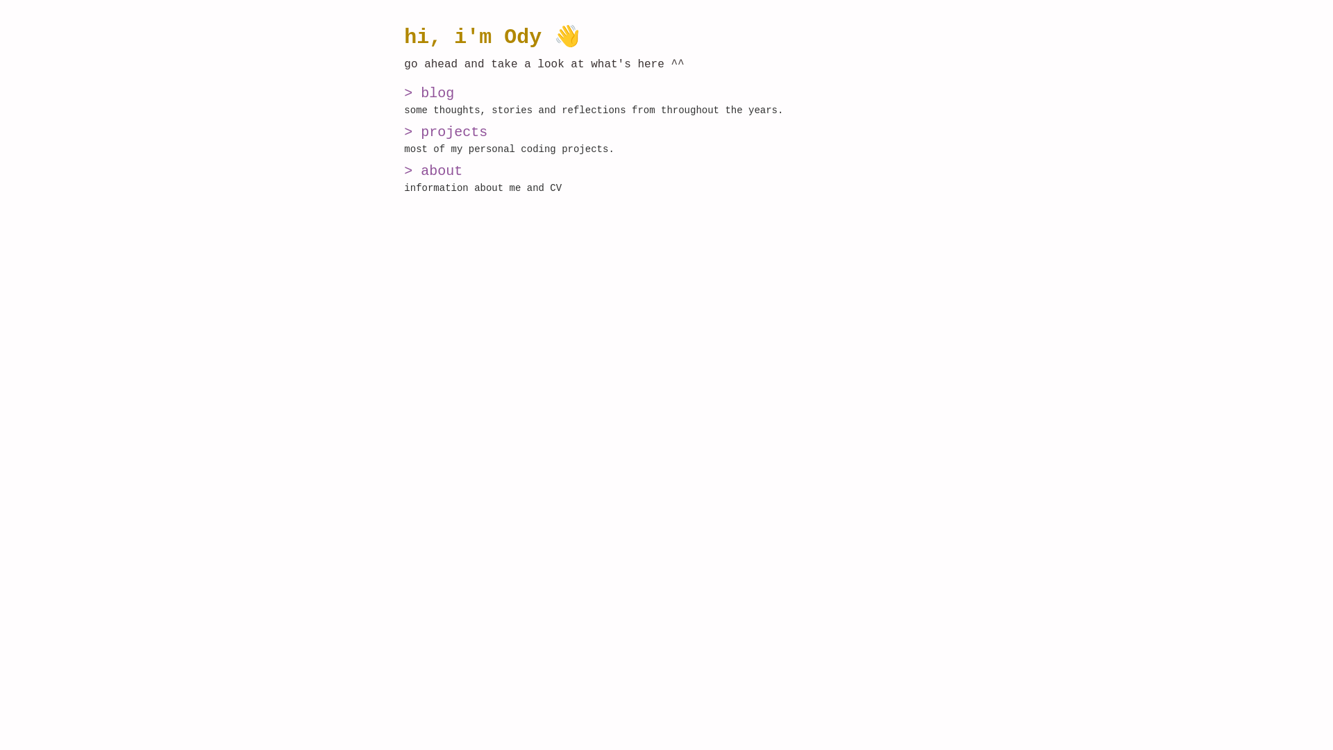website screenshot of https://odilf-site.pages.dev/