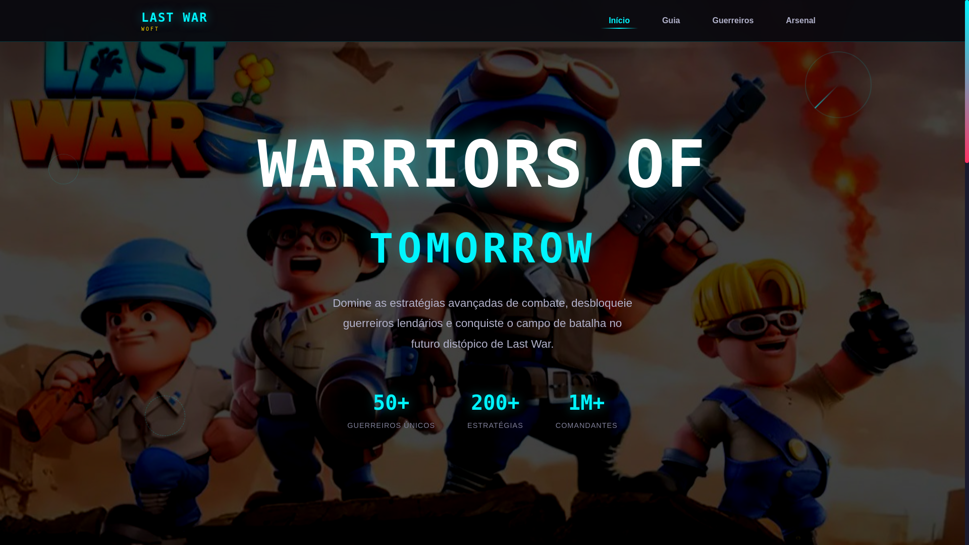 website screenshot of https://woftlastwar.digital/