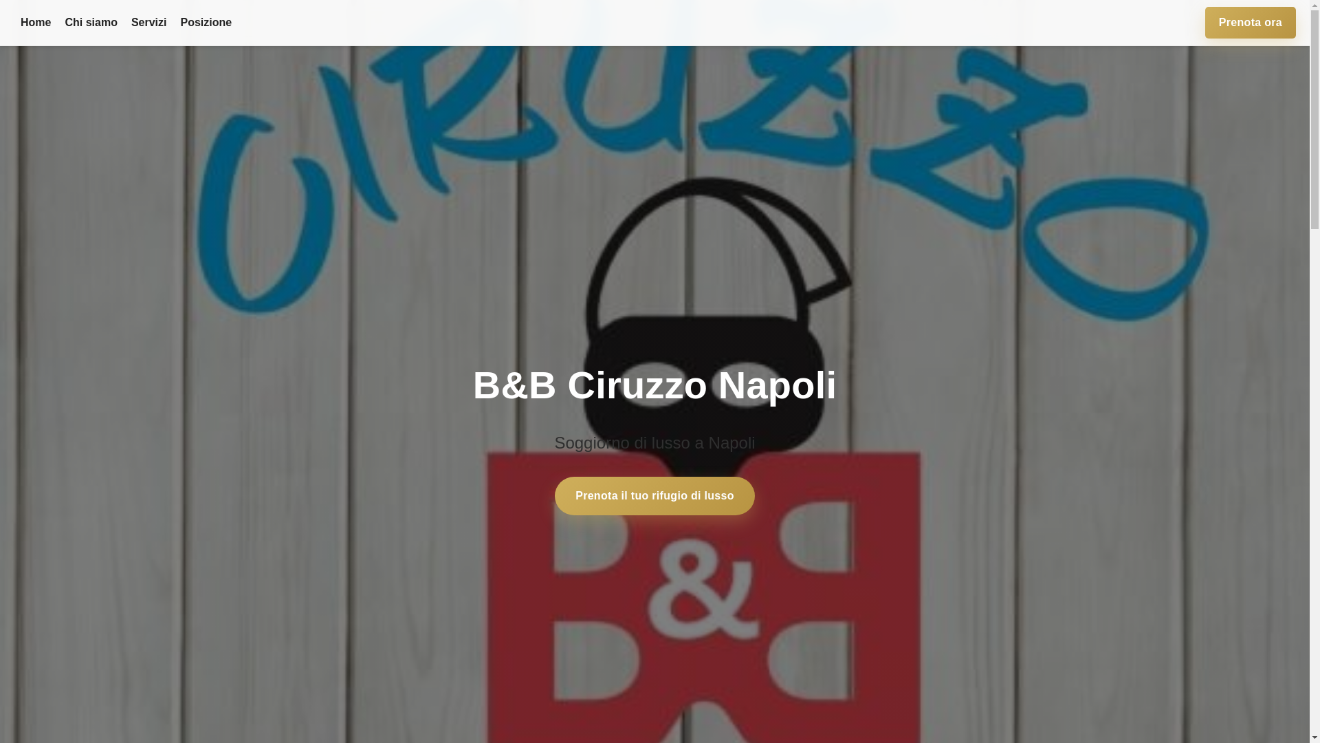 website screenshot of https://bandbciruzzonapoli.top/