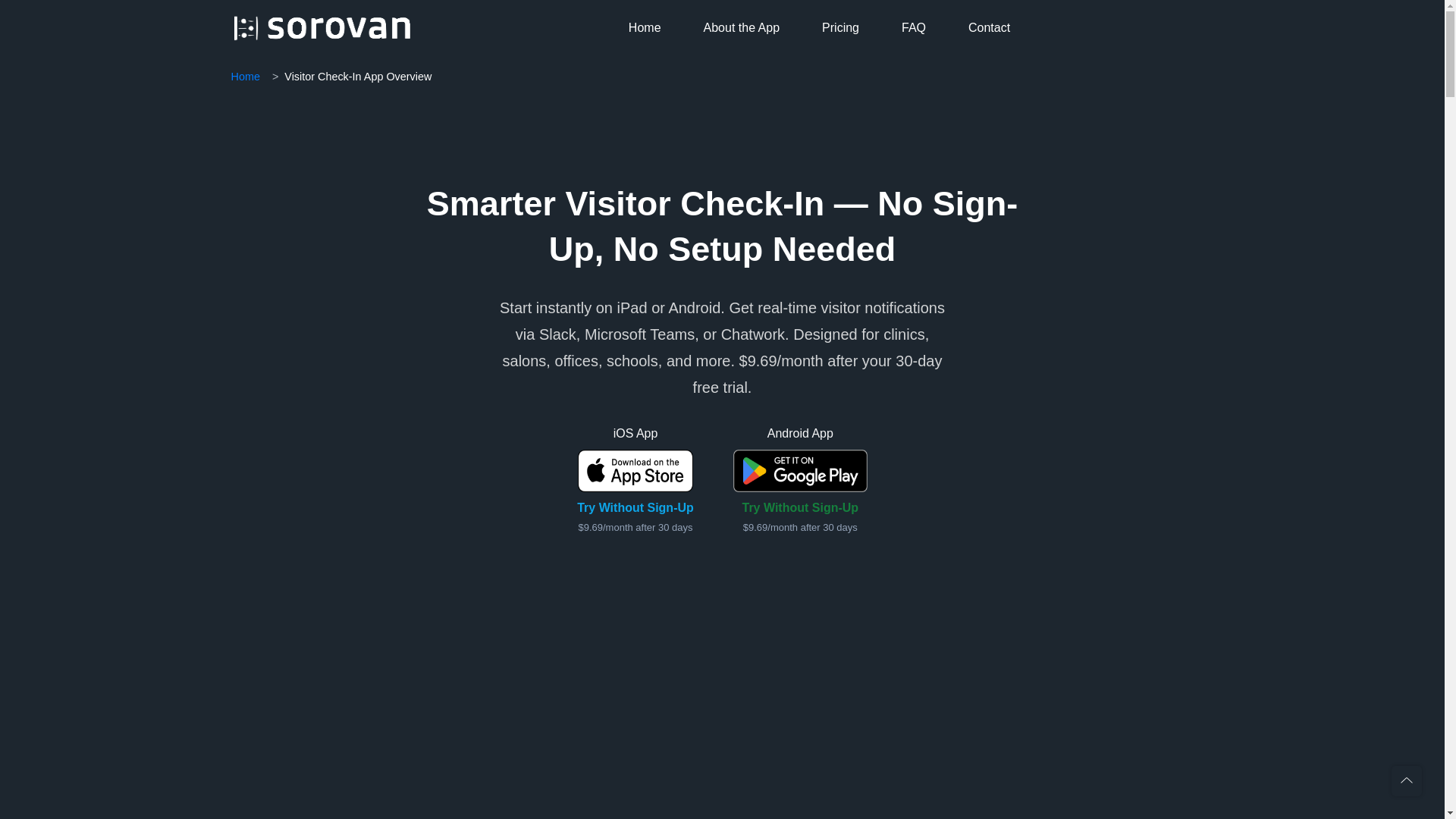 website screenshot of https://soroba-reception-landing-page.pages.dev/