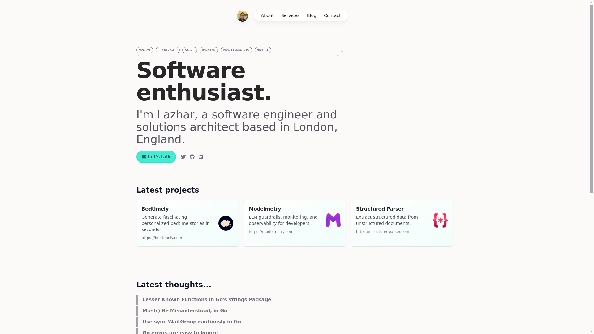 website screenshot of https://lazharichir-dot-com.pages.dev/