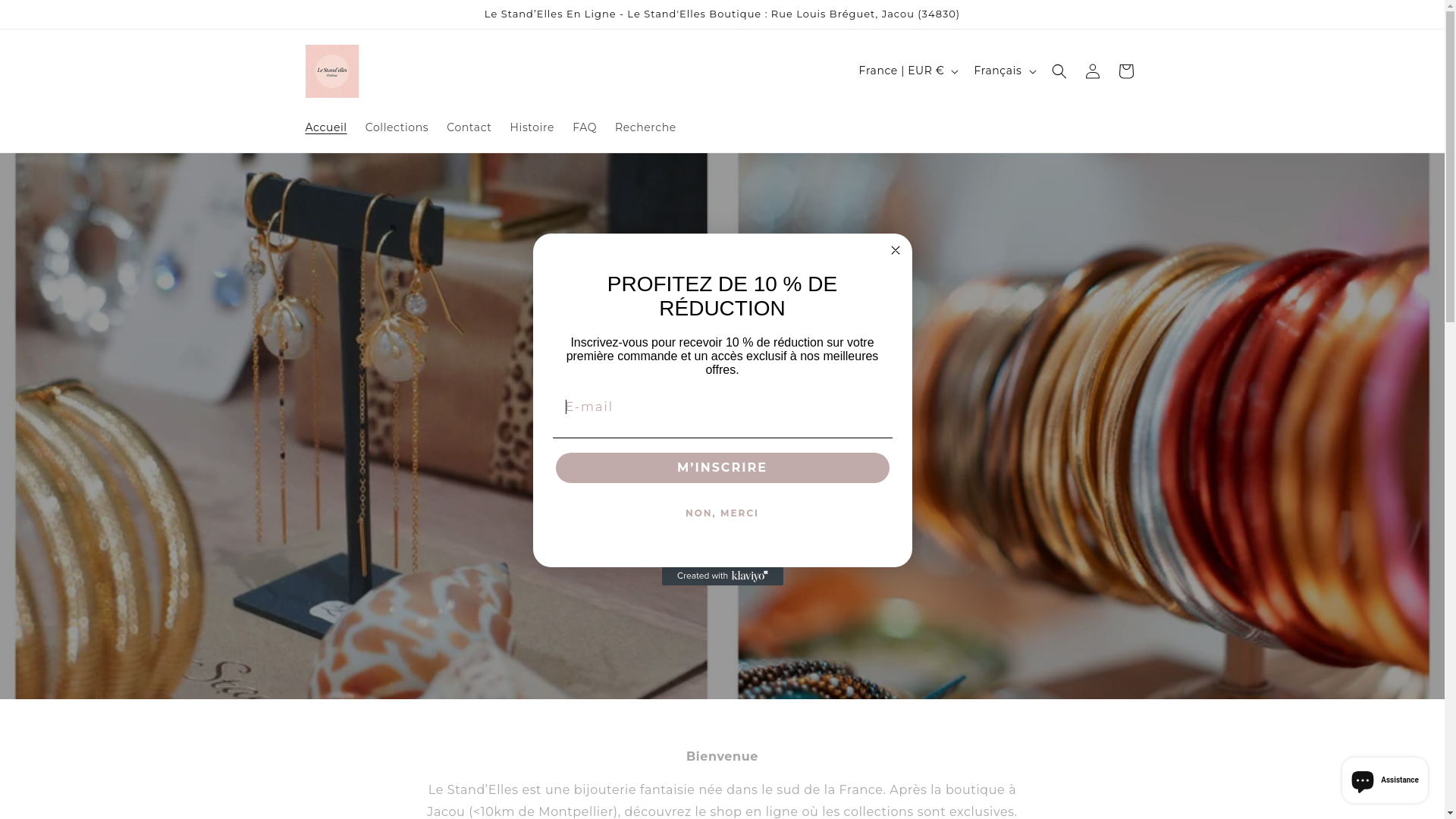 website screenshot of https://lestandelles.com/