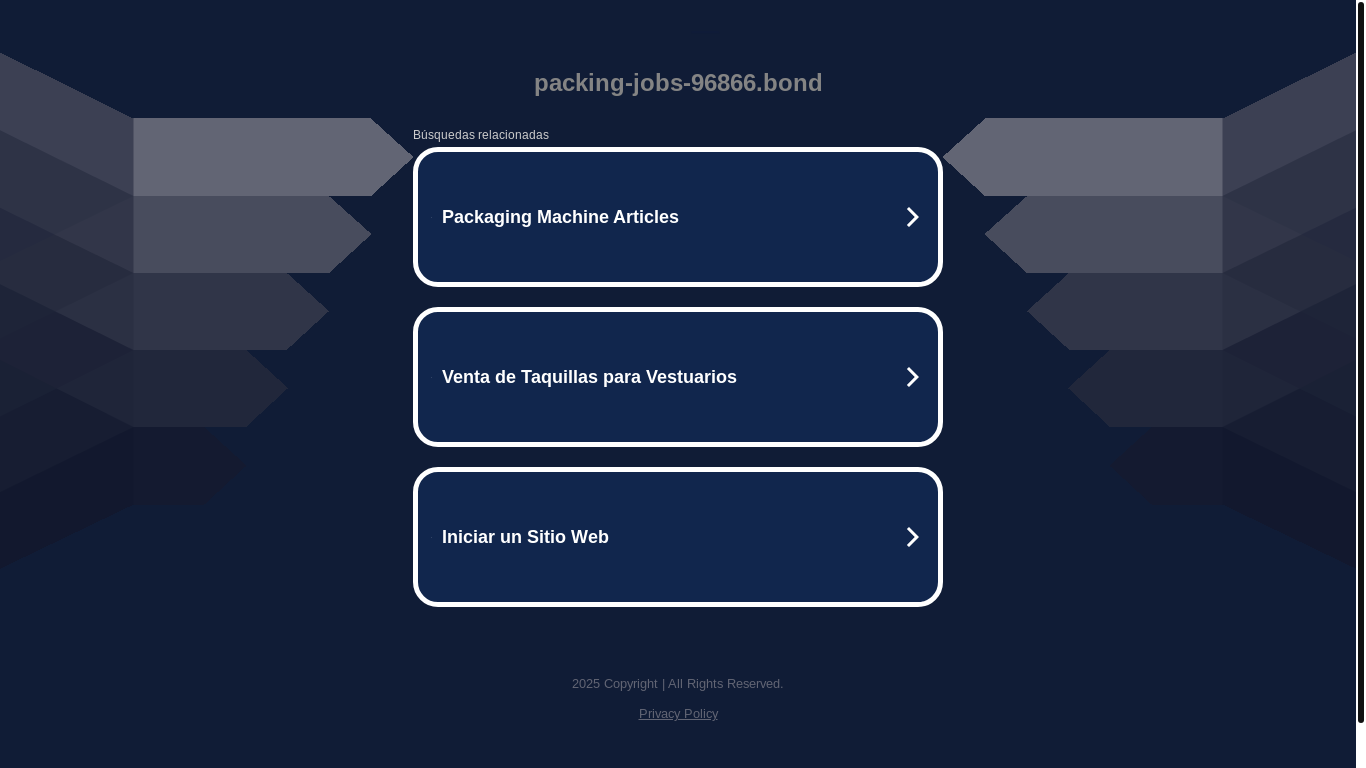 website screenshot of https://packing-jobs-96866.bond/