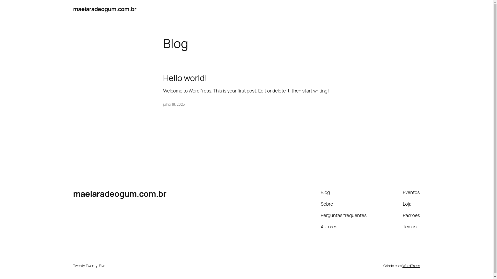 website screenshot of https://maeiaradeogum.com.br/