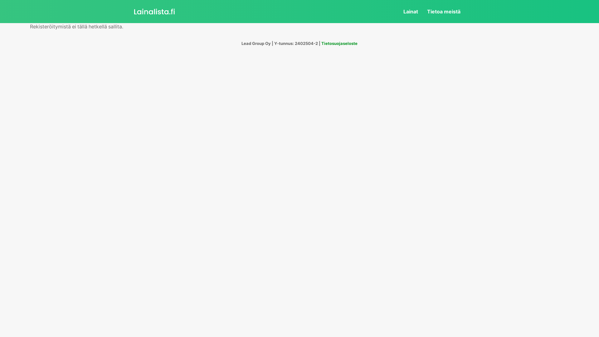 website screenshot of https://anycredit.fi/