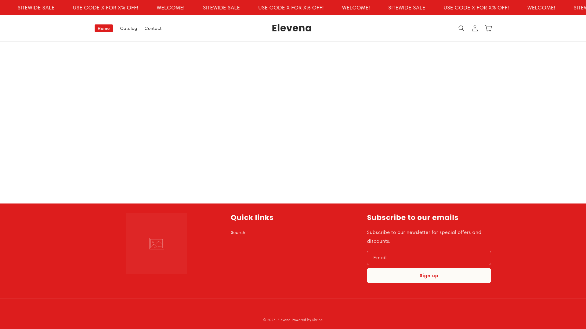 website screenshot of https://elevena.us/
