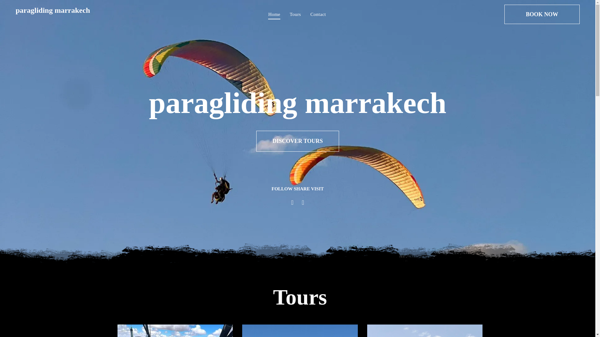 website screenshot of https://paraglidingmarakech.com/