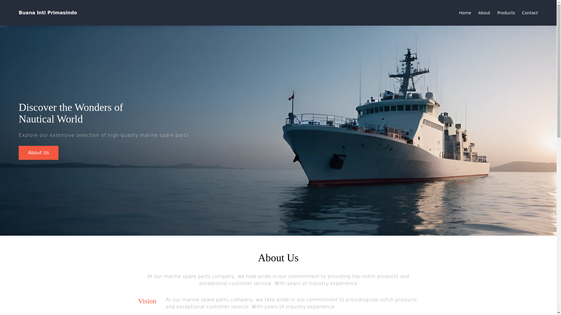website screenshot of https://buanaintiprimasindo.pages.dev/
