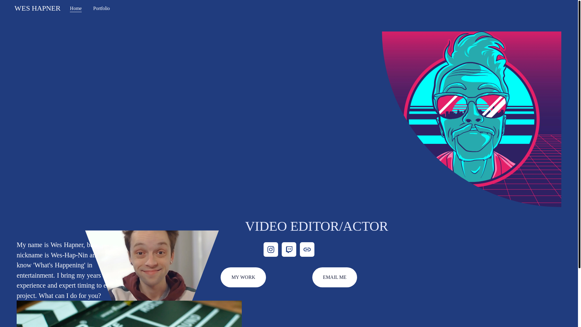 website screenshot of https://weshapnin.me/