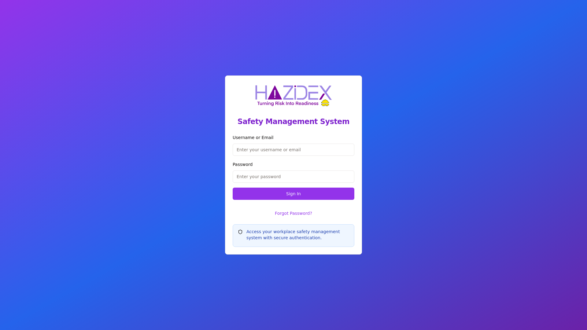 website screenshot of https://hazidex.com/