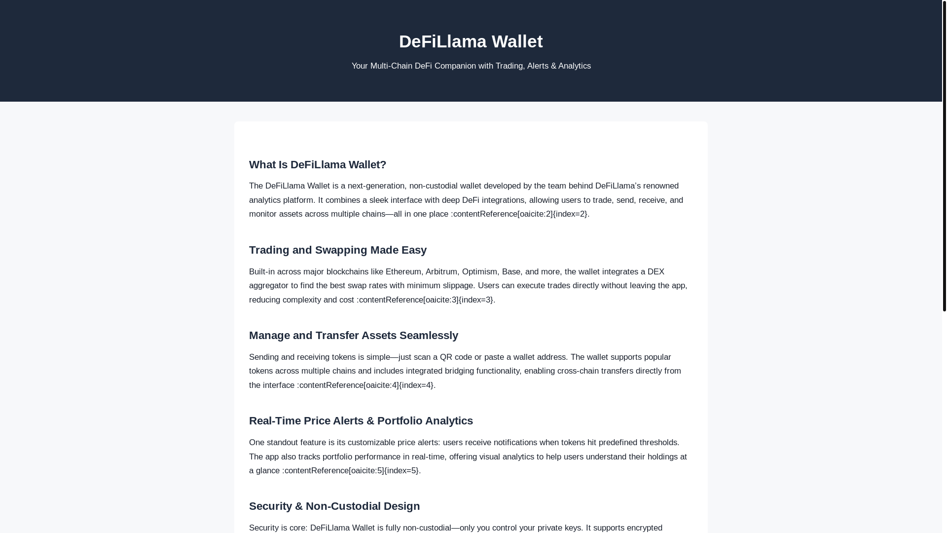 website screenshot of https://defi-llama-wallet.pages.dev/