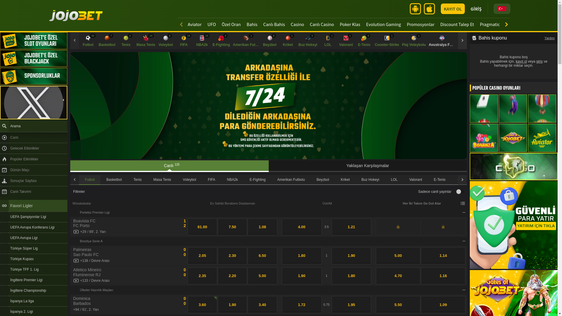 website screenshot of https://1959jojobet.com/