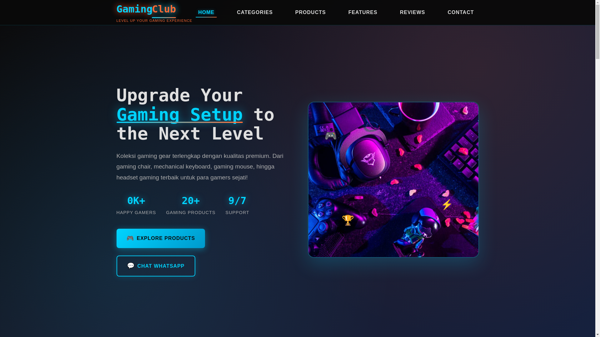 website screenshot of https://gamingclub.pages.dev/