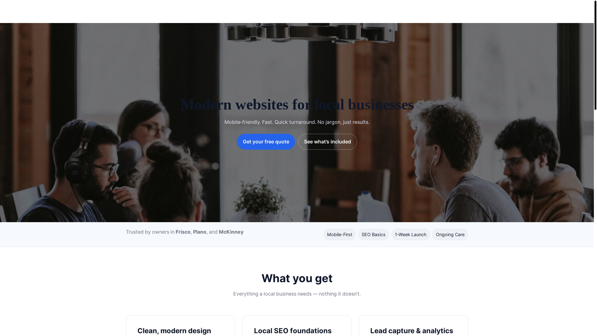 website screenshot of https://jbwebsamplesite.pages.dev/