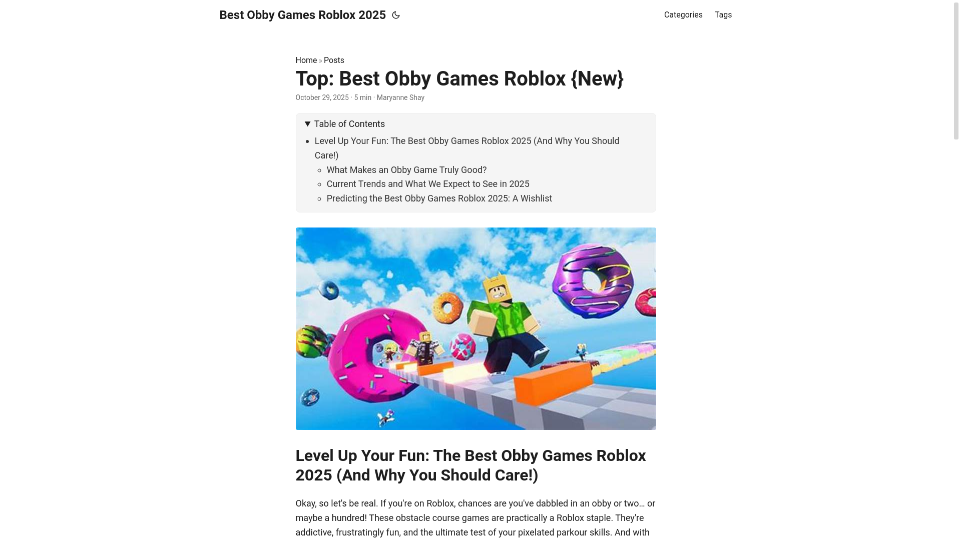 website screenshot of https://best-obby-games-roblox-2025.pages.dev/
