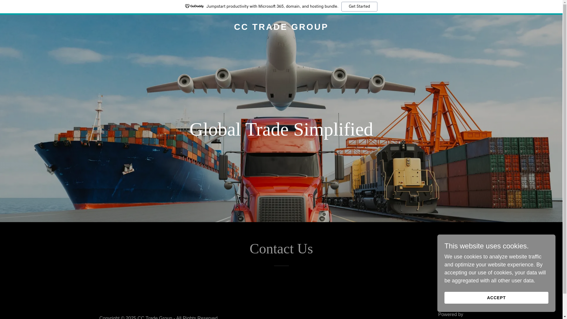 website screenshot of https://cctradegroup.com/