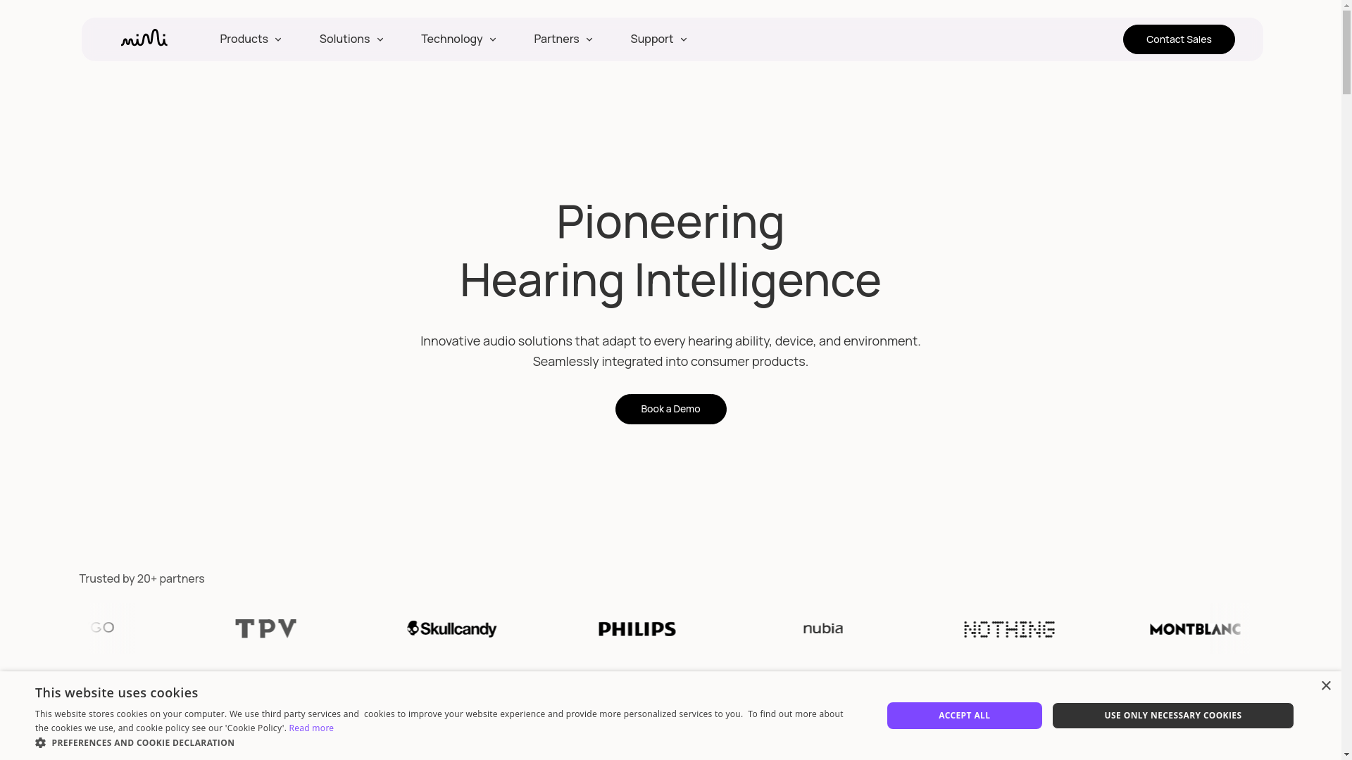 website screenshot of https://mimi.io