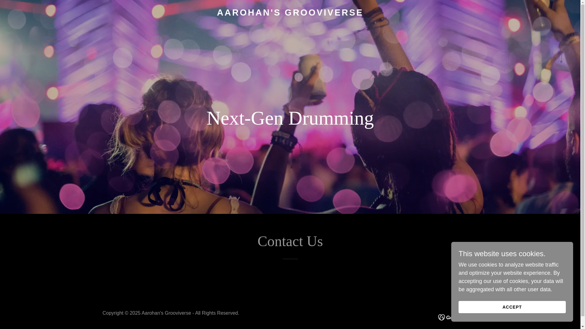 website screenshot of https://aarohansgrooviverse.com/