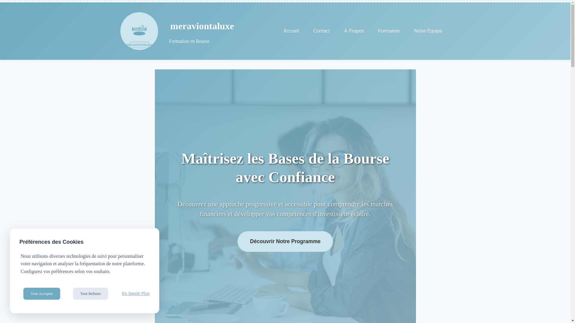 website screenshot of https://meraviontaluxe.sbs/