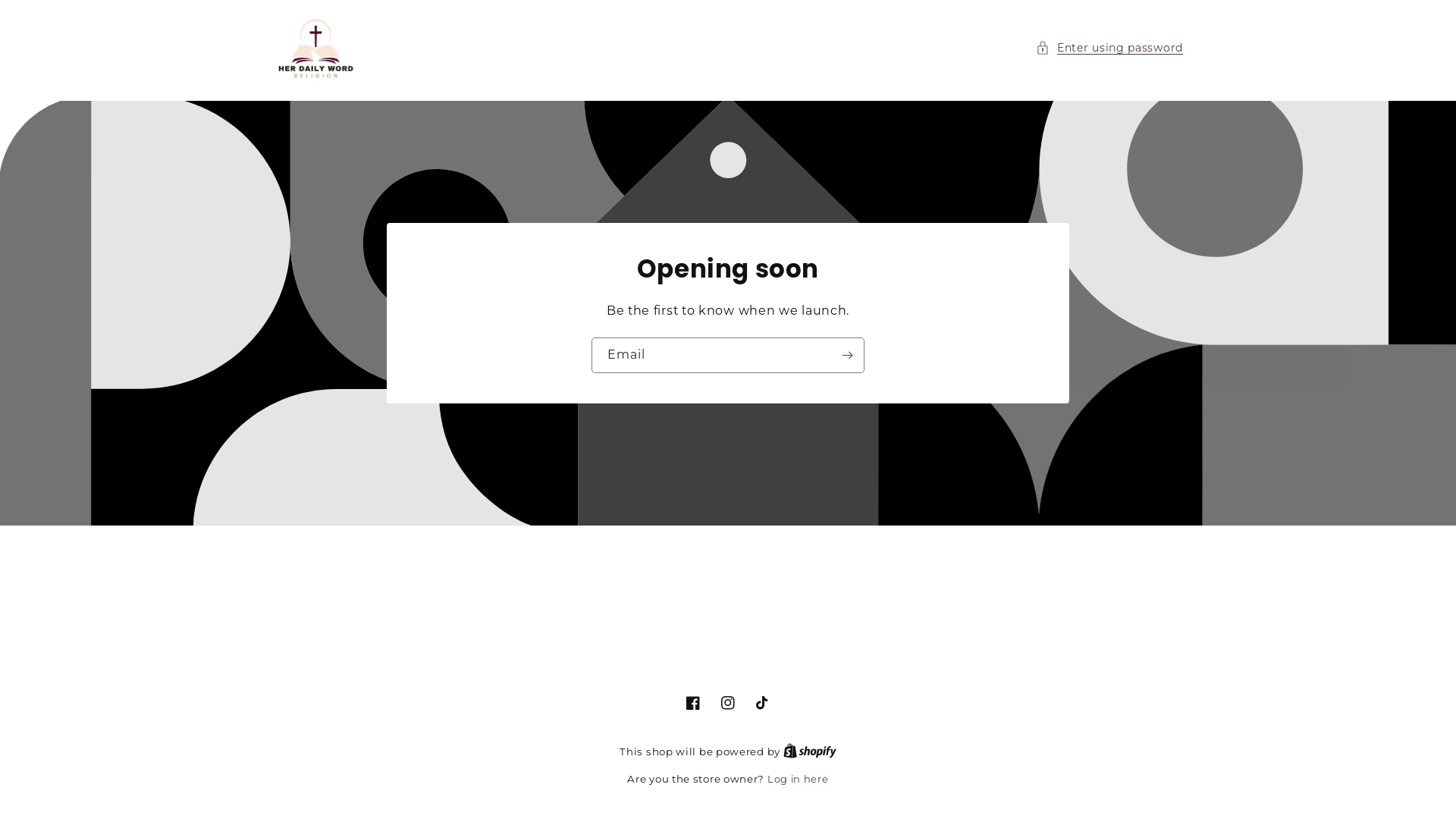 website screenshot of https://shopherdailyword.com/