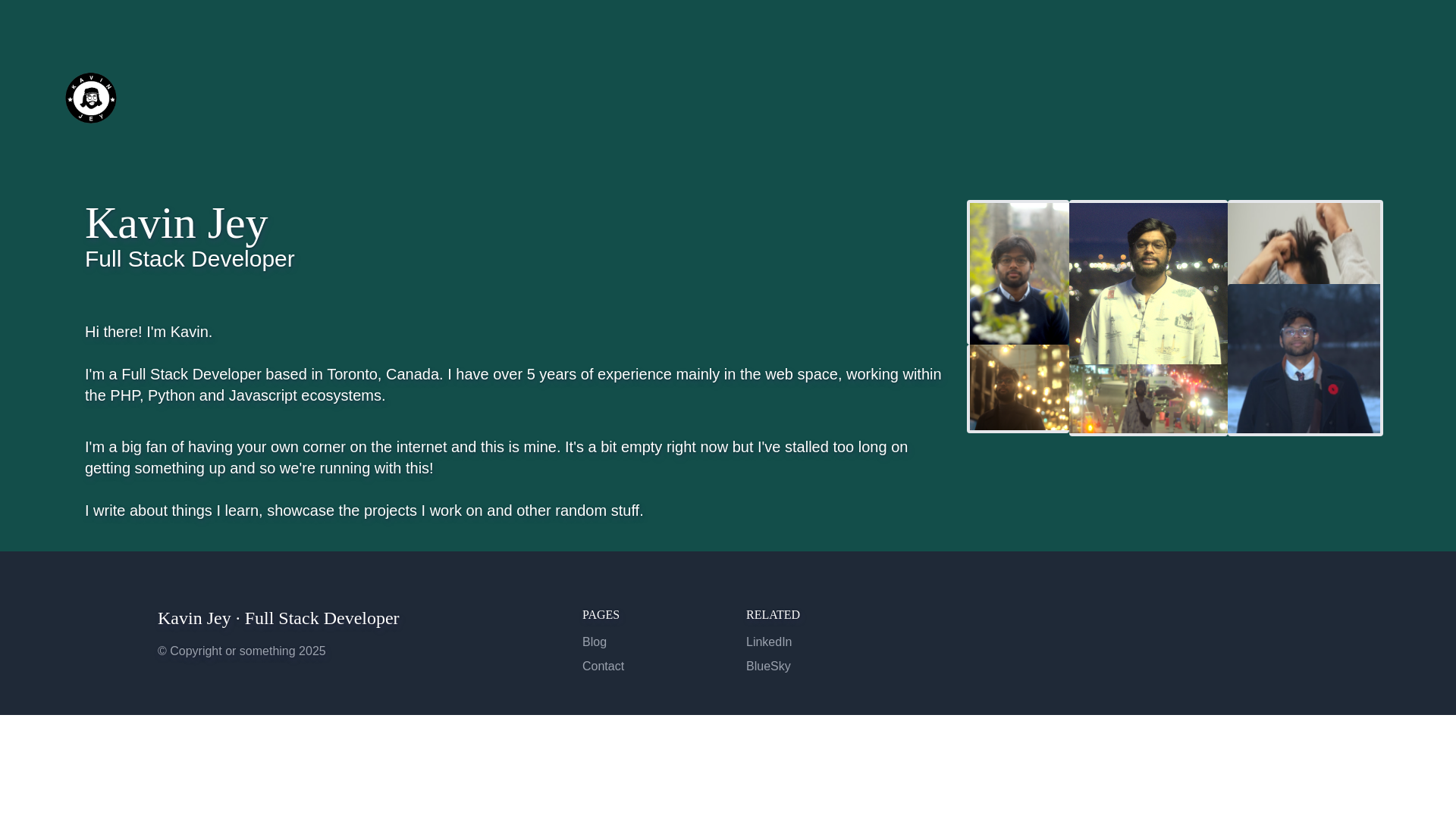website screenshot of https://kavinjey-dev.pages.dev/