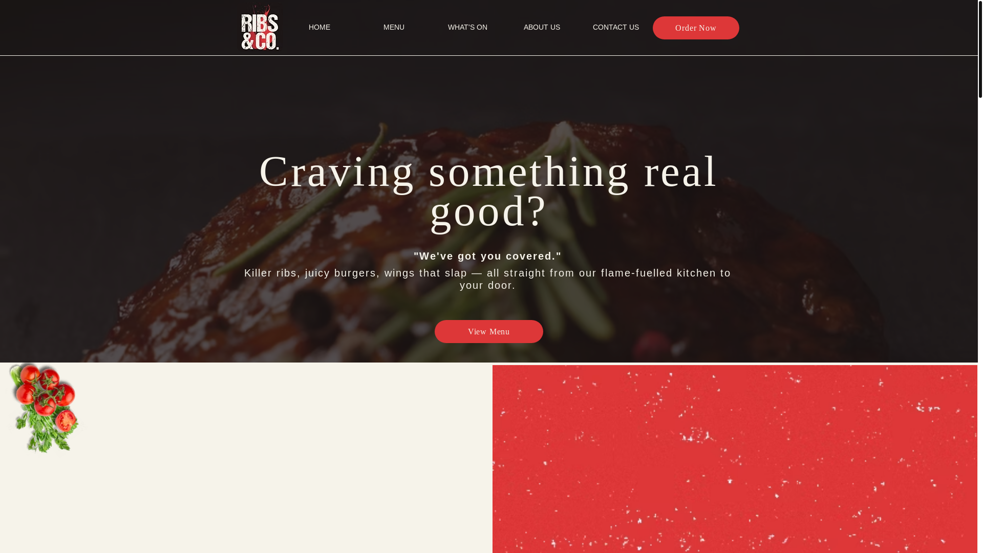 website screenshot of https://ribsandco.com.au/