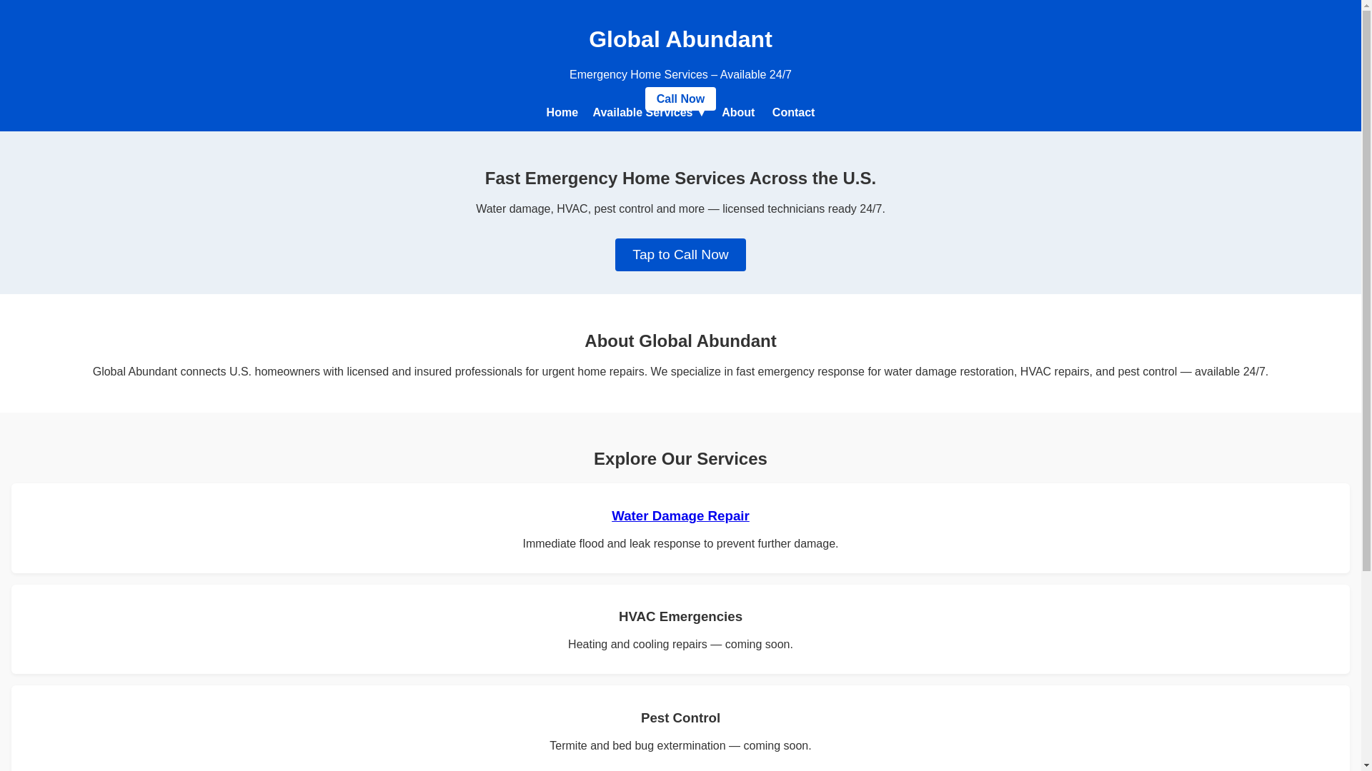 website screenshot of https://gabundant.pages.dev/