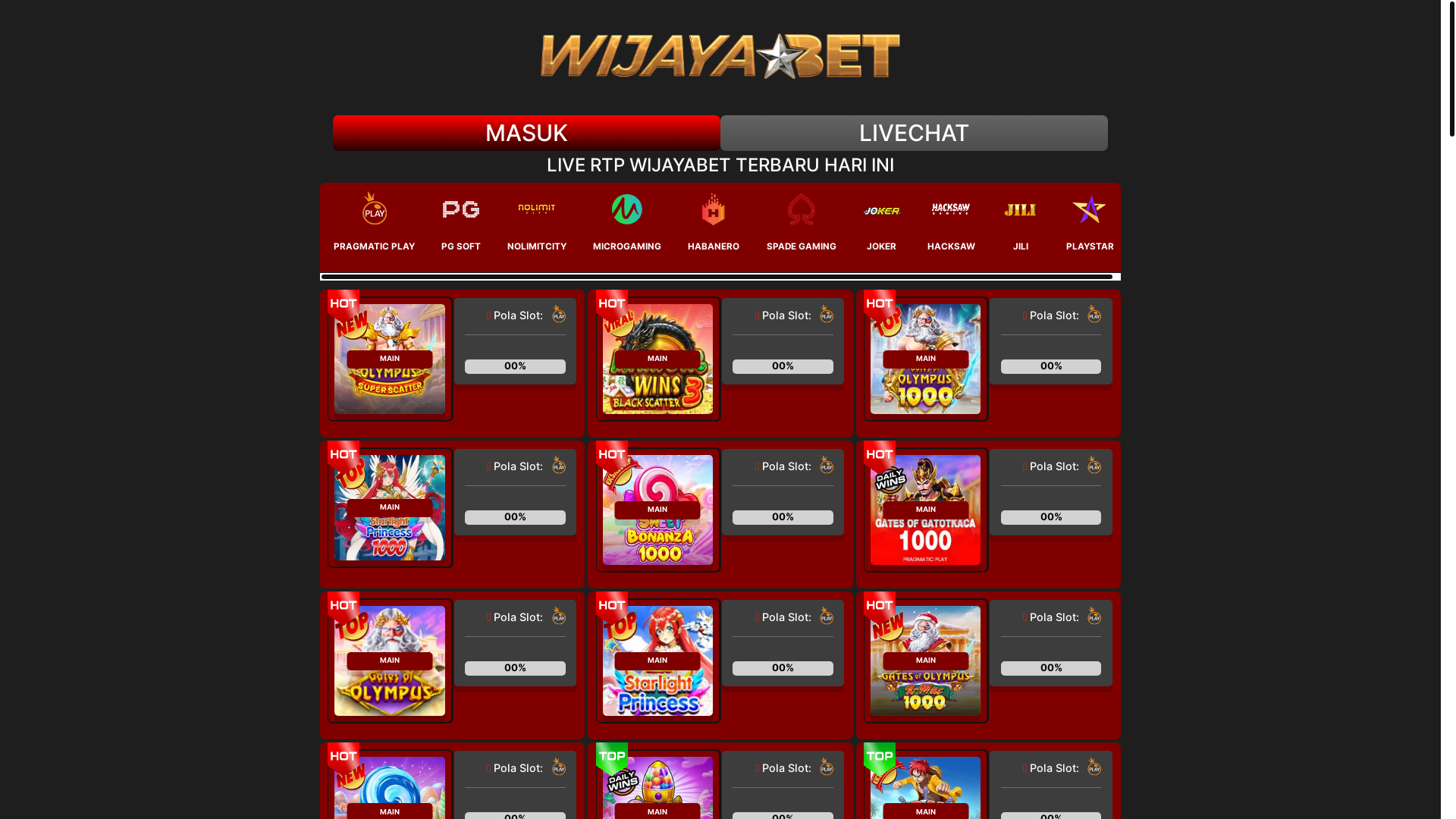 website screenshot of https://rtpwijayabet1.makeup/