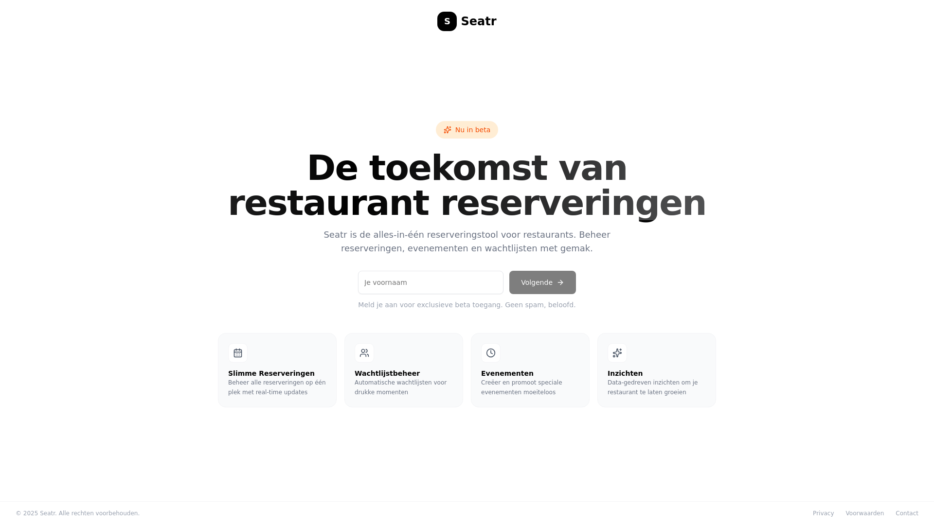 website screenshot of https://seatr-coming.pages.dev/