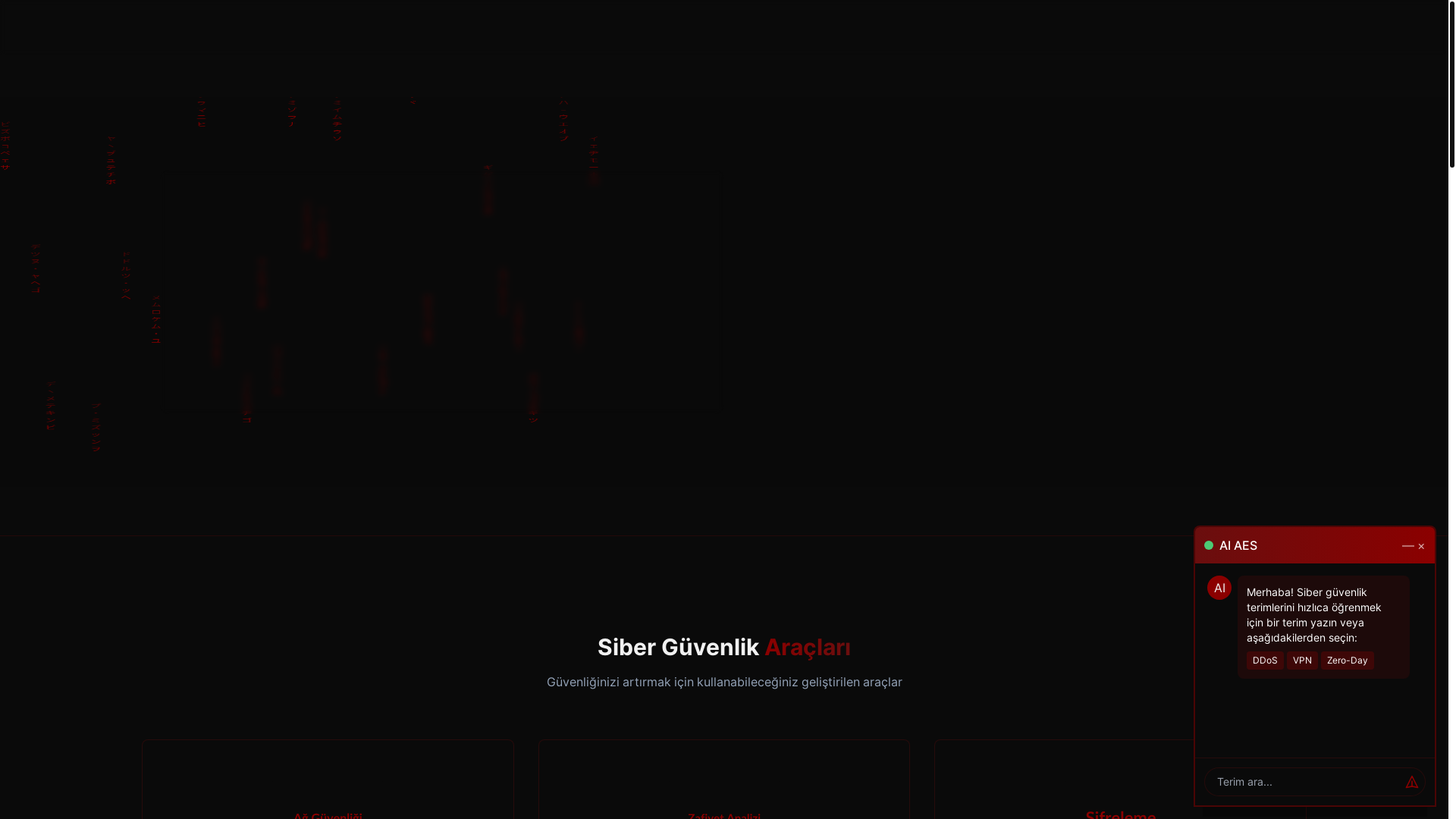 website screenshot of https://cyberaes.online/