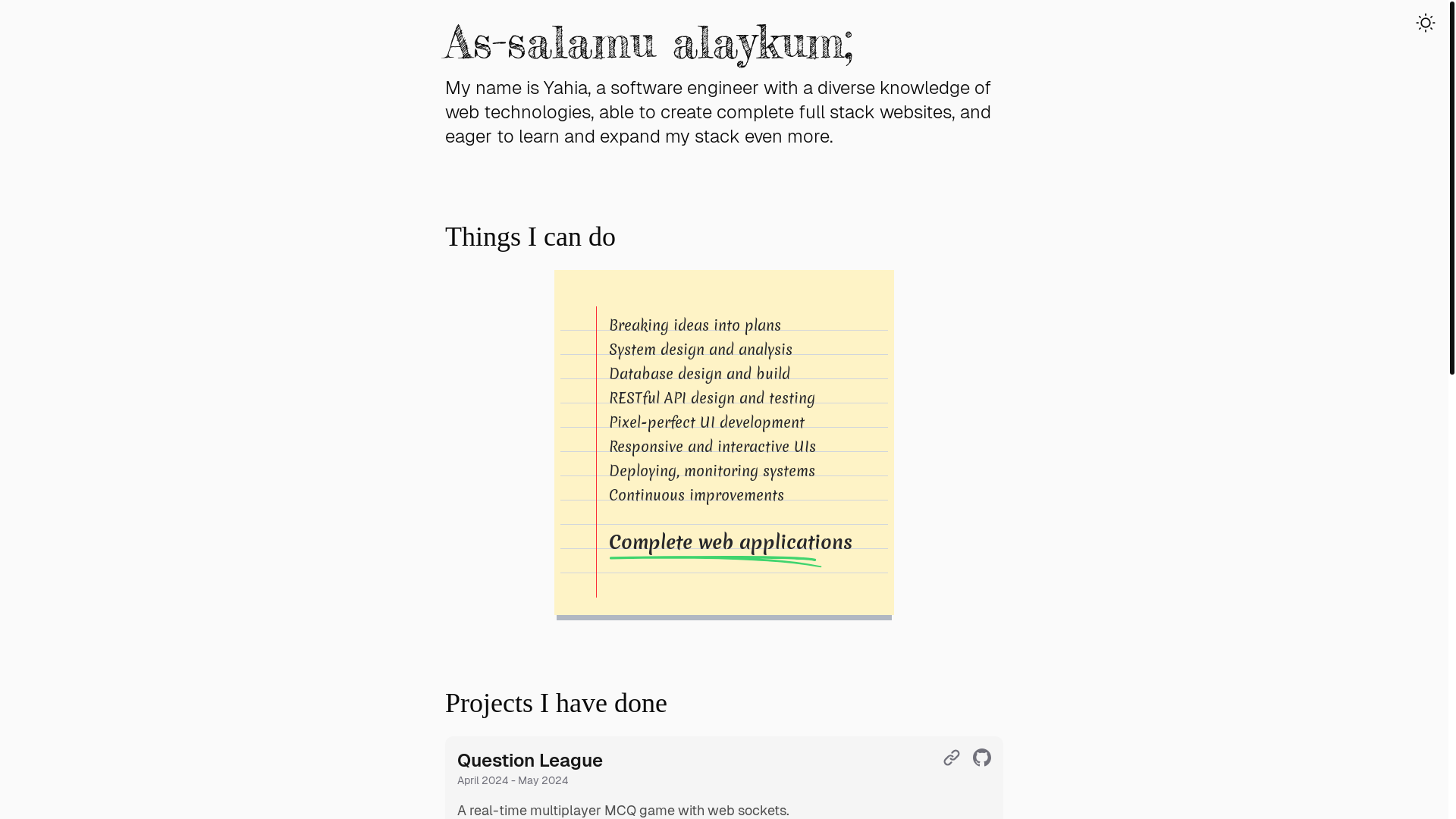 website screenshot of https://yahia-soliman.pages.dev/