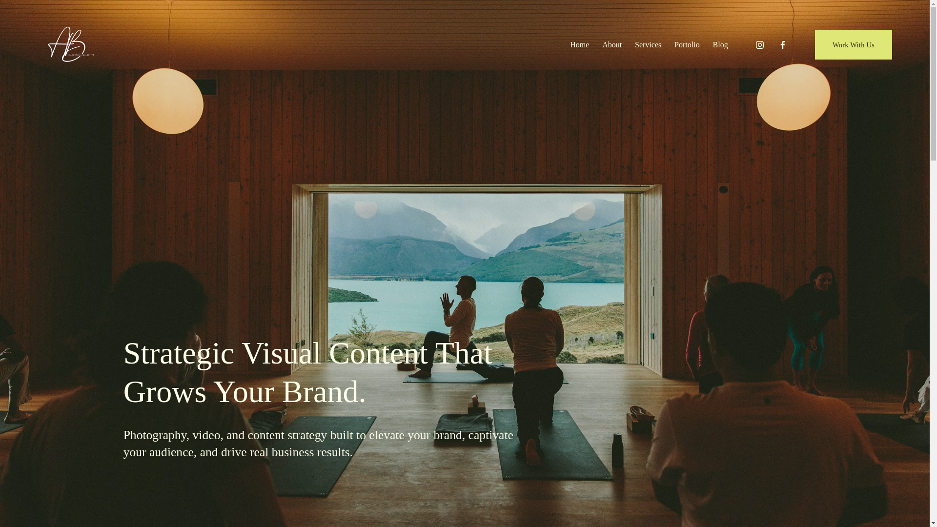 website screenshot of https://abmarketingcollective.com/