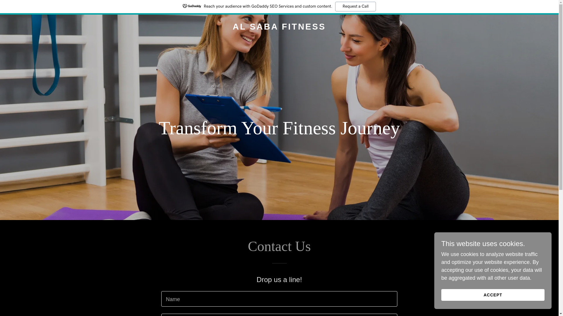 website screenshot of https://alsaba-fitness.com/