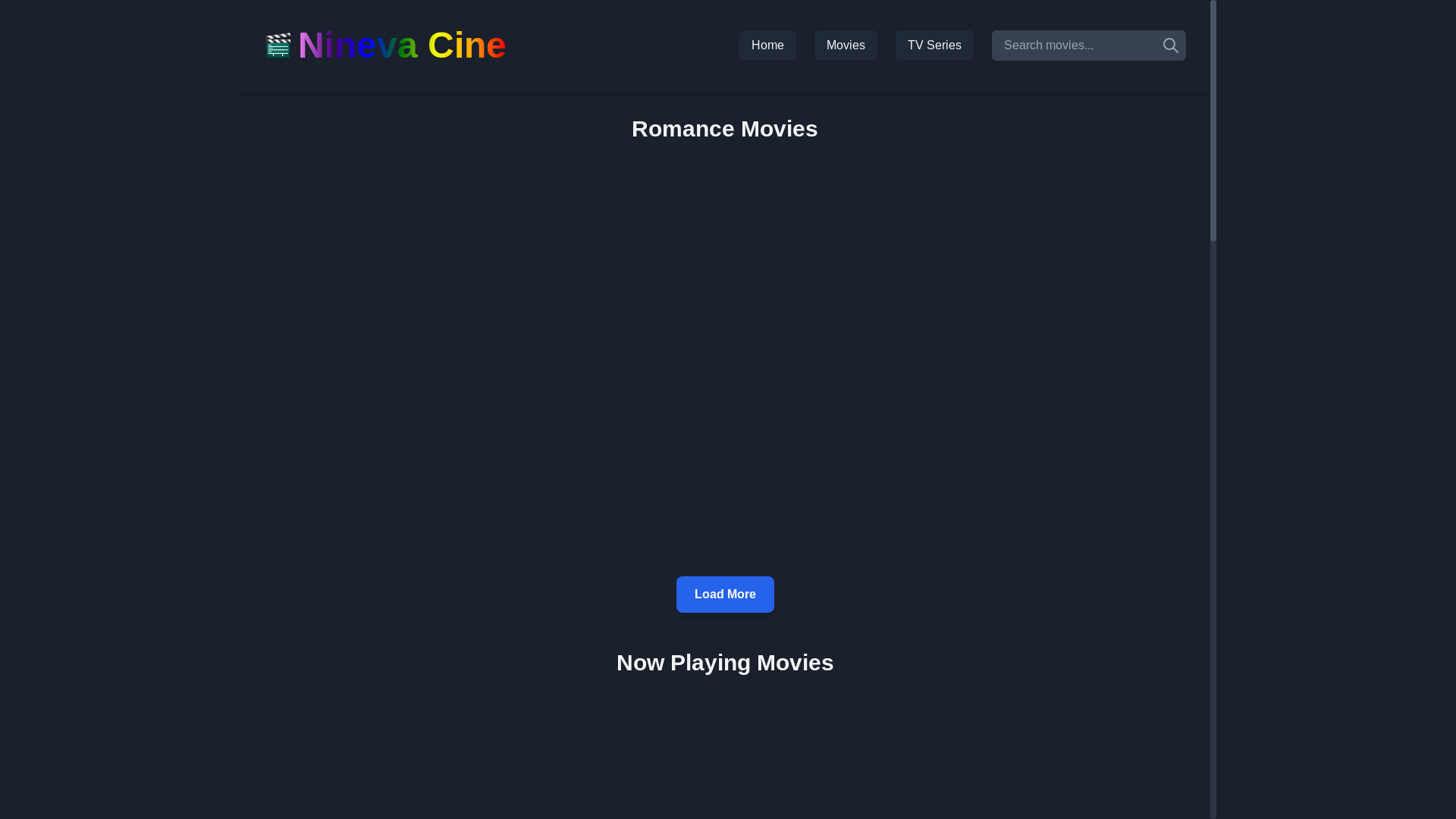 website screenshot of https://nineva-cine.pages.dev/