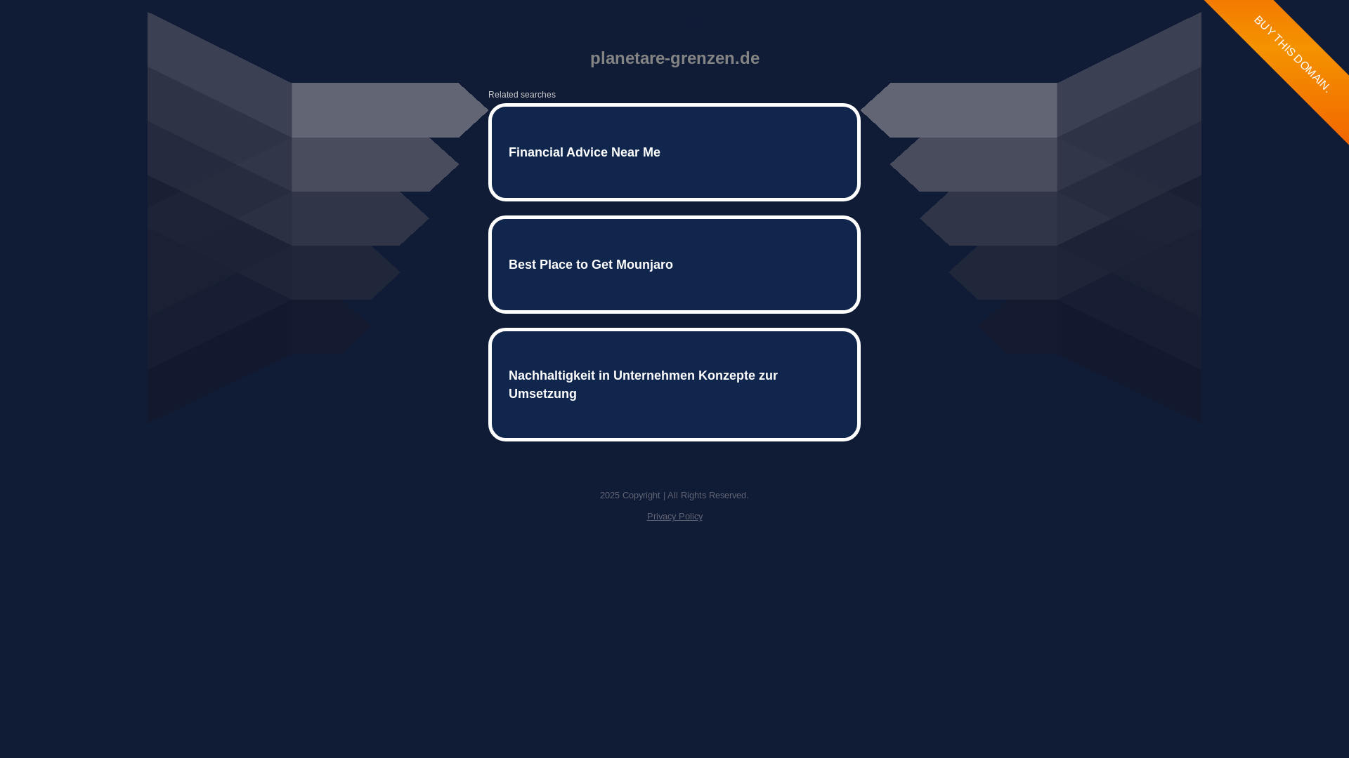website screenshot of https://planetare-grenzen.de/