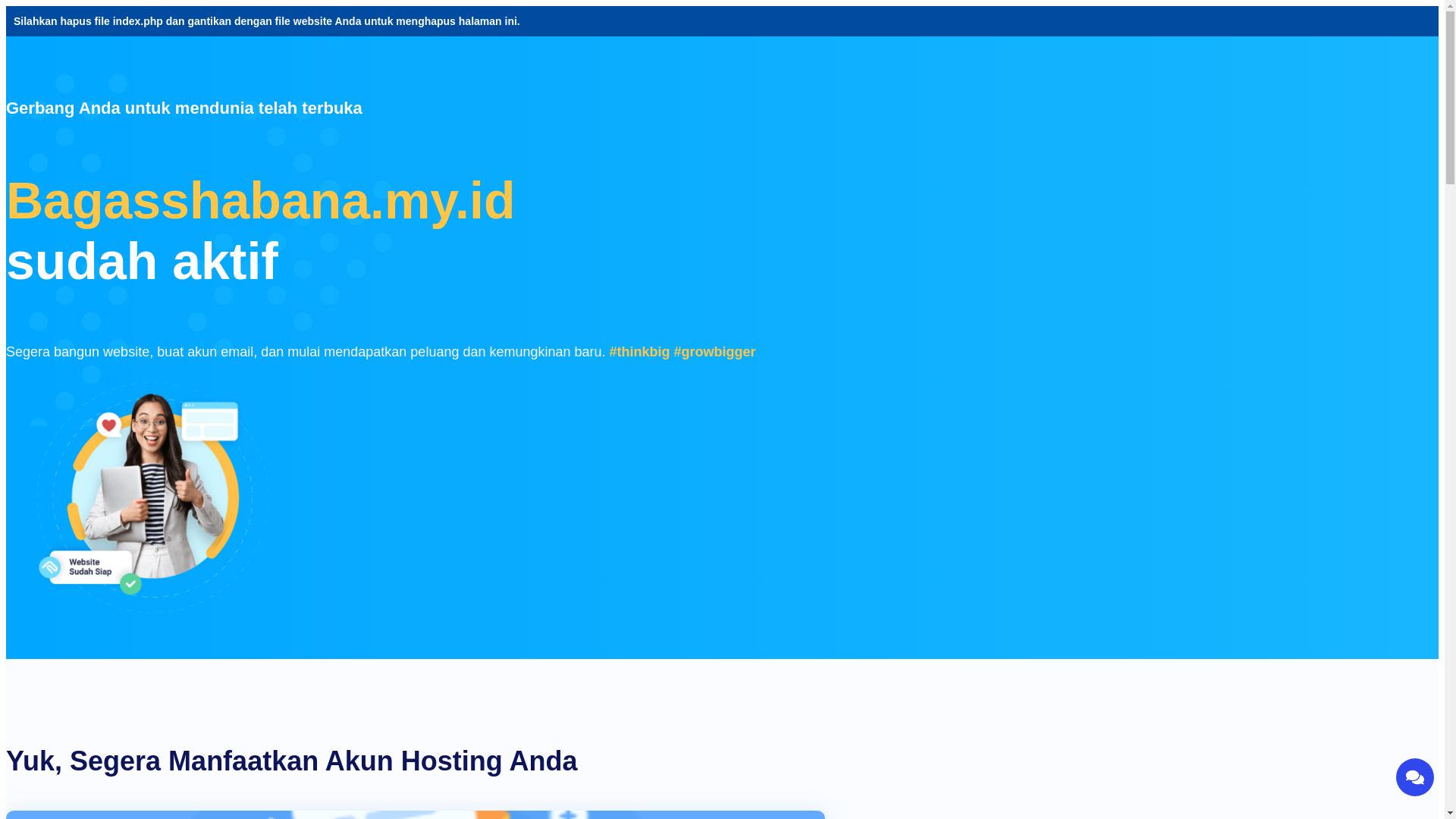 website screenshot of https://bagasshabana.my.id/