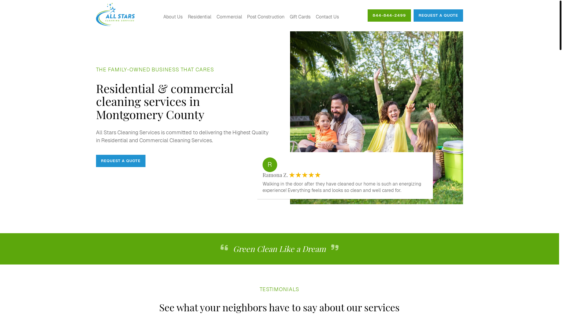 website screenshot of https://allstarscleaningservices-com.pages.dev/