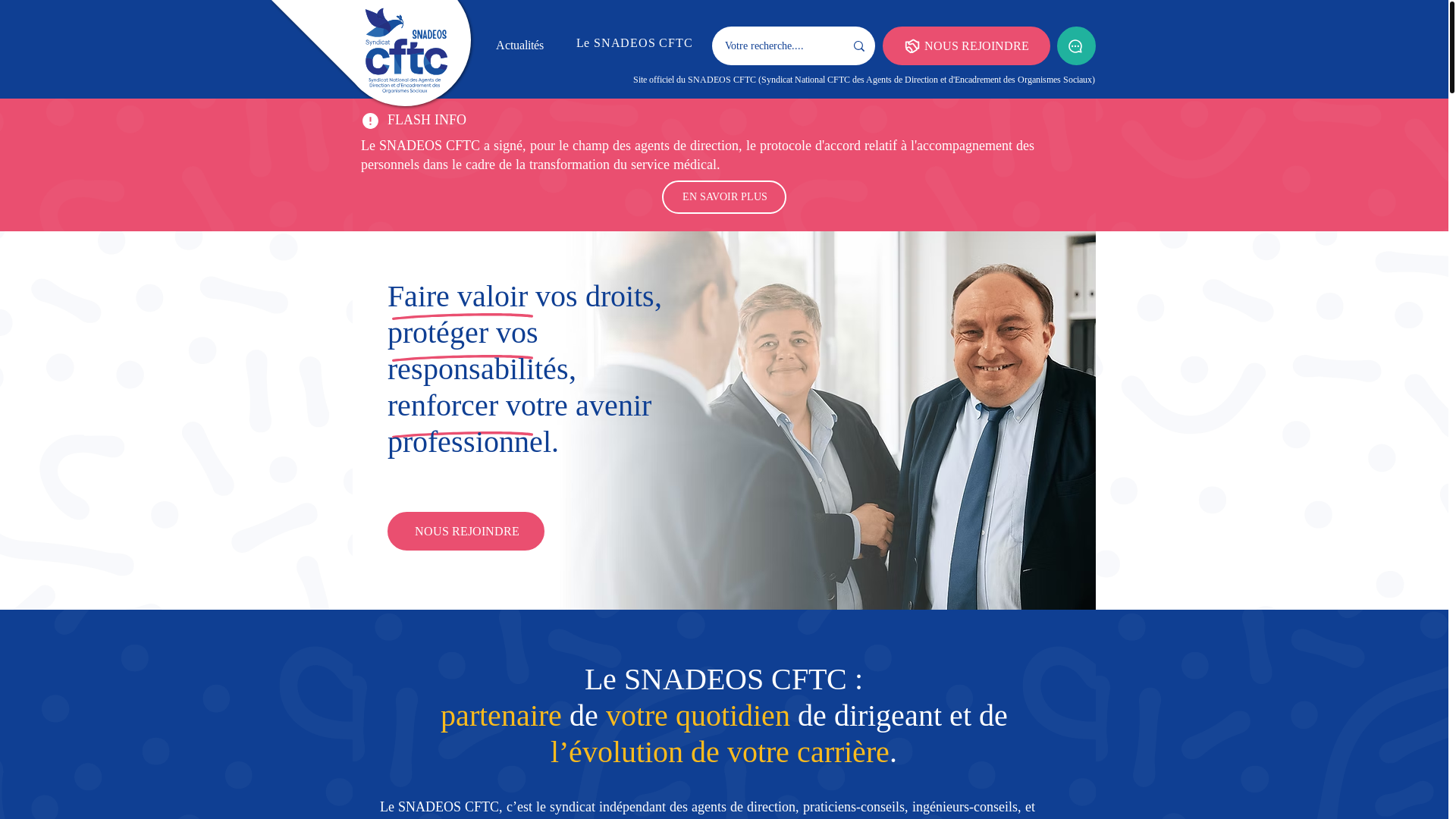 website screenshot of https://snadeos-cftc.fr/