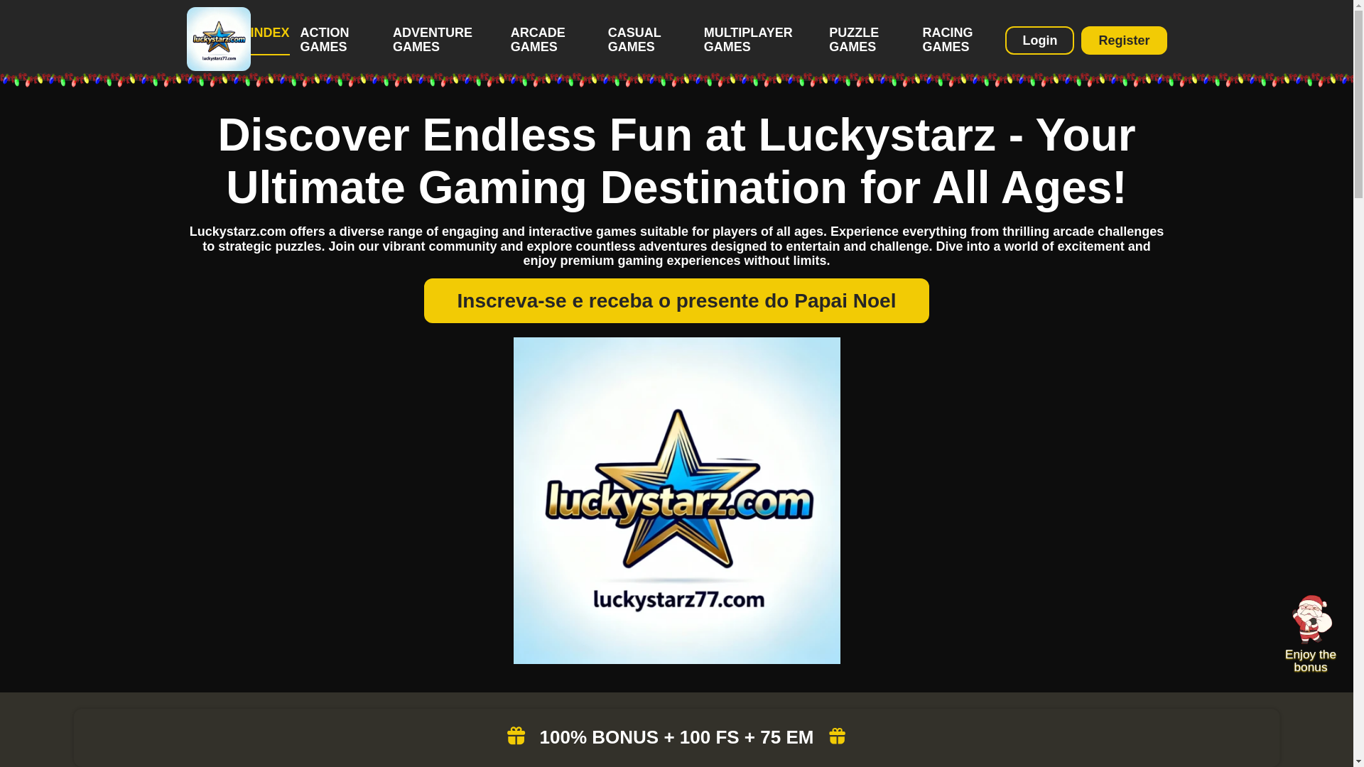 website screenshot of https://luckystarz77.com/