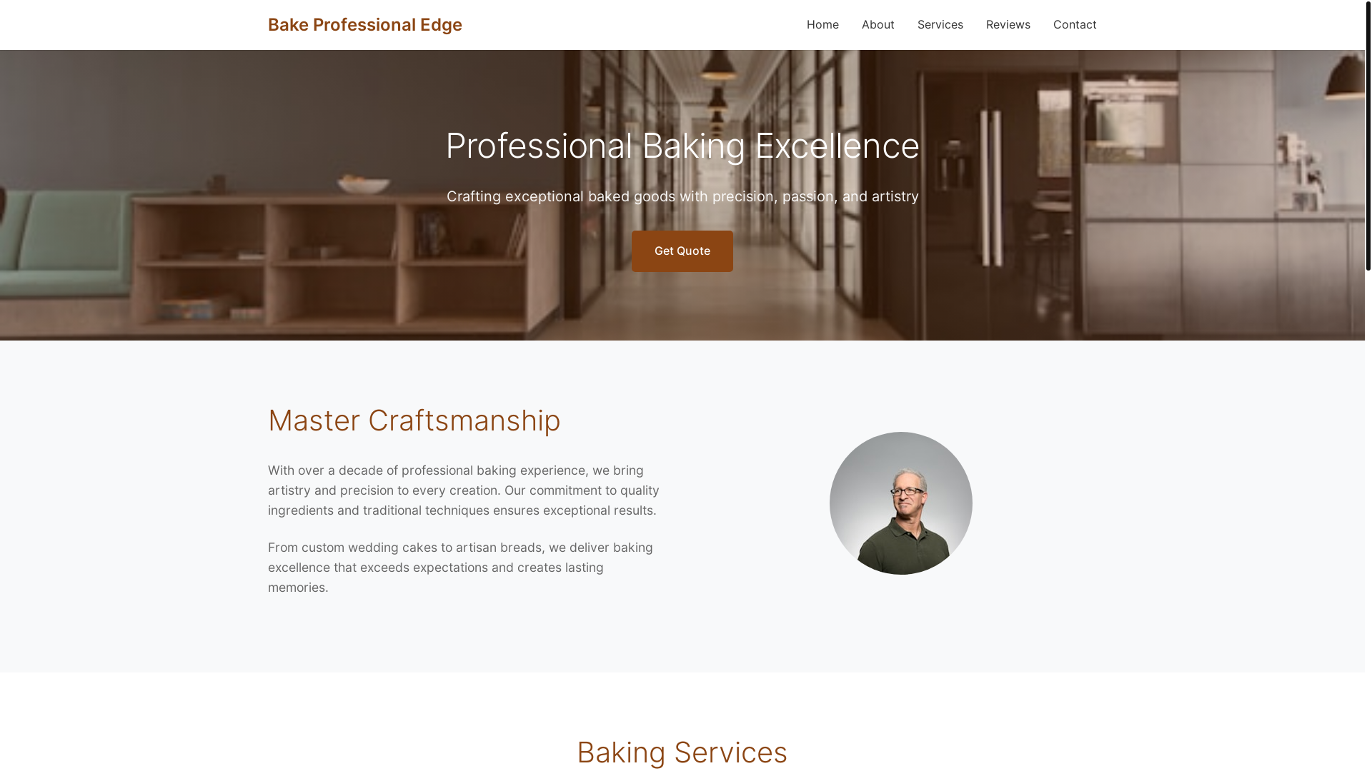 website screenshot of https://bakeprofessionaledge.qpon/