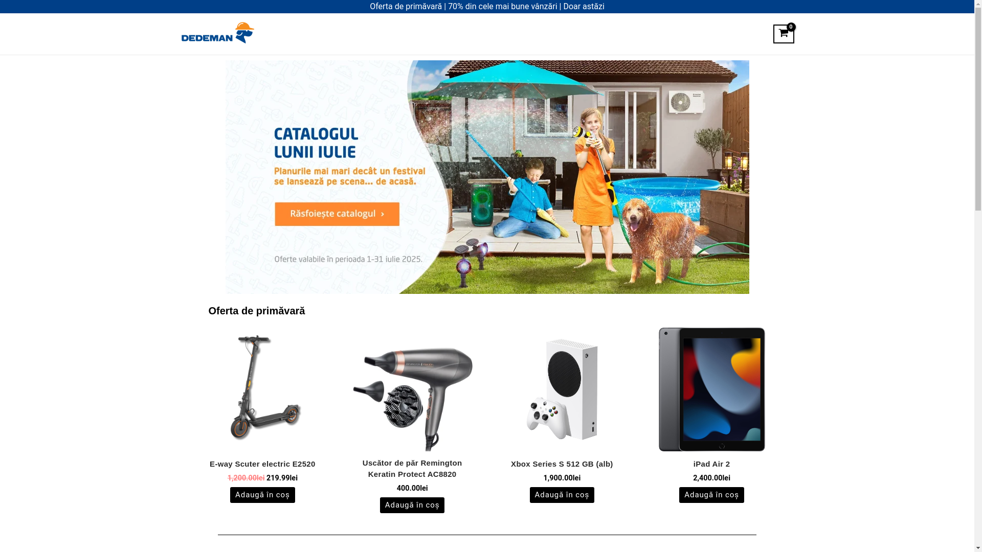 website screenshot of https://dedeman-romania.com/