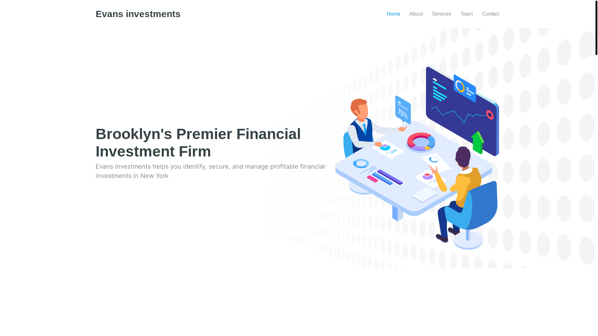 website screenshot of https://evans-investments.pages.dev/