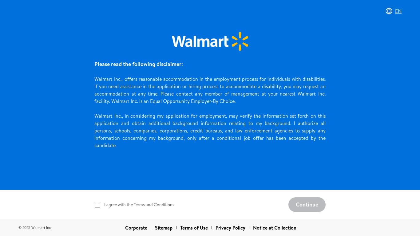 website screenshot of https://na01.safelinks.protection.outlook.com/?url=https%3A%2F%2Fstorejobs.wal-mart.com%2FHiringCenter%2F&data=05%7C02%7C%7C2232b2843a3c413b72e008dd9801c7cd%7C84df9e7fe9f640afb435aaaaaaaaaaaa%7C1%7C0%7C638833855594760243%7CUnknown%7CTWFpbGZsb3d8eyJFbXB0eU1hcGkiOnRydWUsIlYiOiIwLjAuMDAwMCIsIlAiOiJXaW4zMiIsIkFOIjoiTWFpbCIsIldUIjoyfQ%3D%3D%7C0%7C%7C%7C&sdata=KlZBmmtrnyYKA7sVNtoinWolmuZVwEmsFrjfxQsb7rw%3D&reserved=0