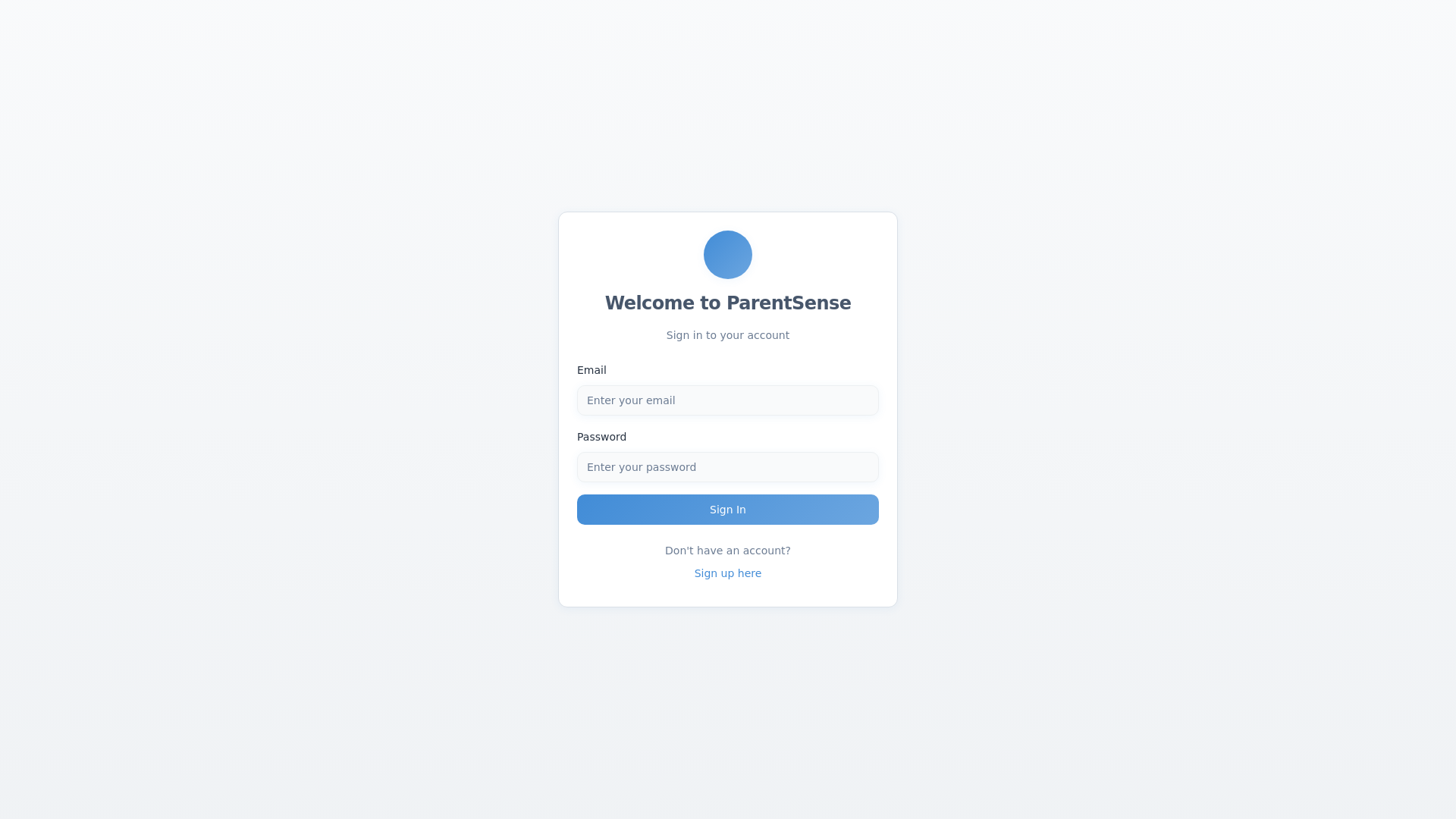 website screenshot of https://parent-sense.com/