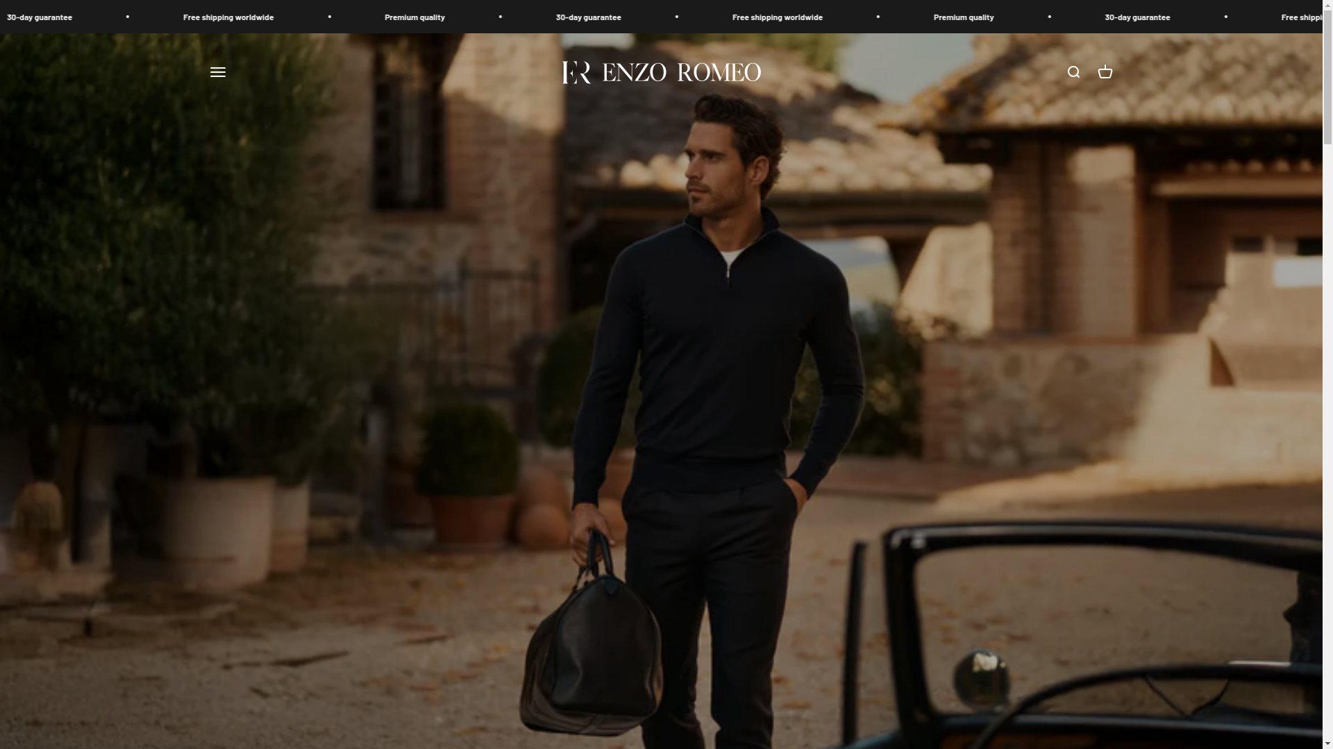 website screenshot of https://the-enzoromeo.online/