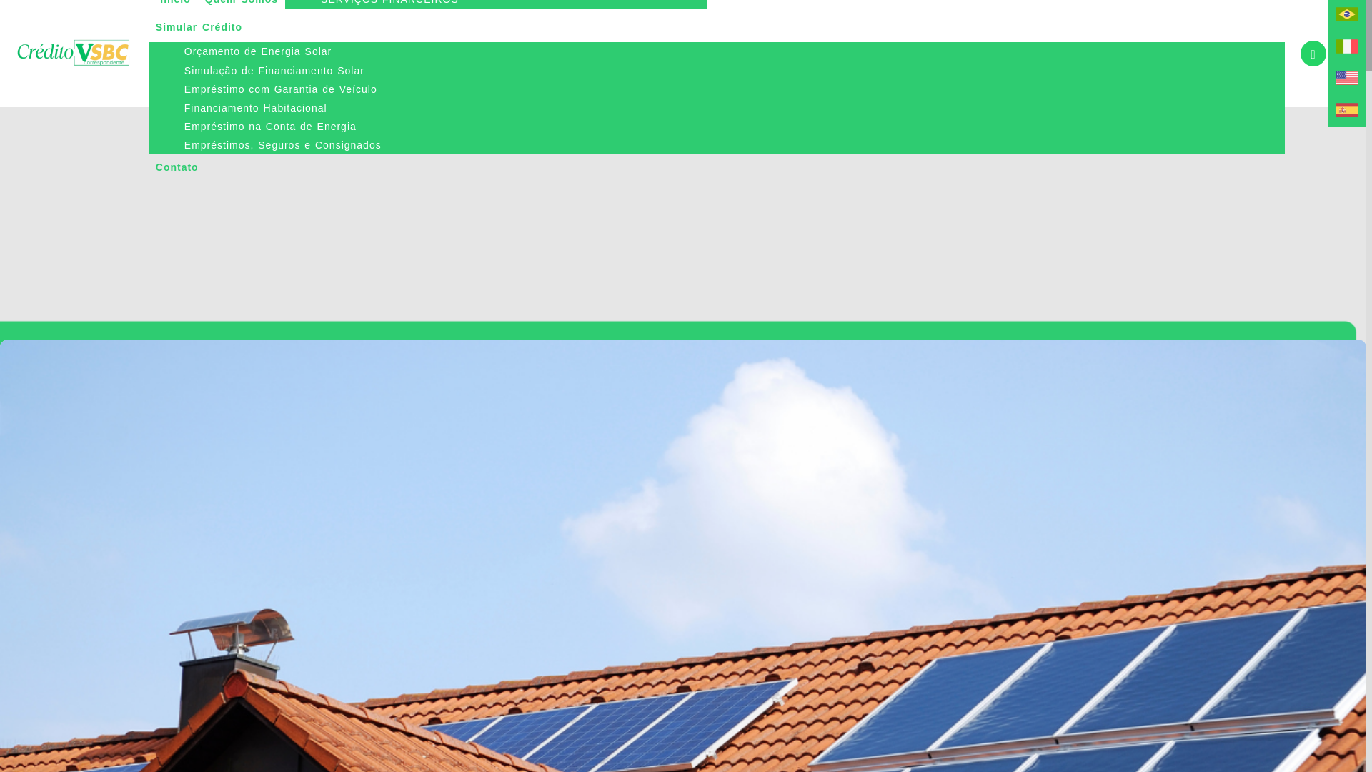 website screenshot of https://creditovsbc.com.br/
