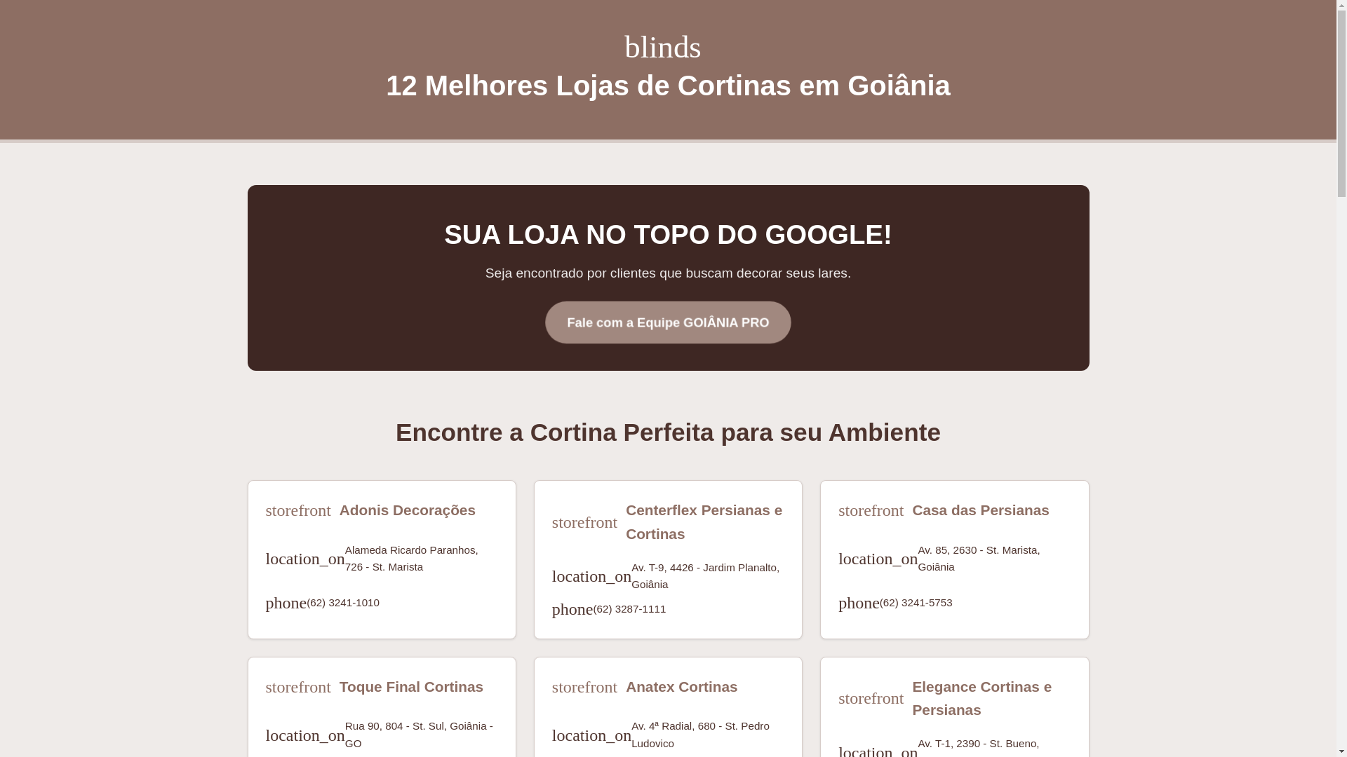 website screenshot of https://cortinas-goiania.pages.dev/